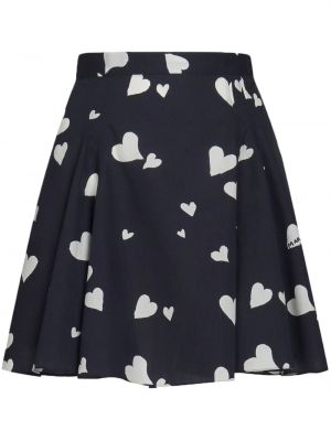 Mini sukně s potiskem se srdcovým vzorem Marni