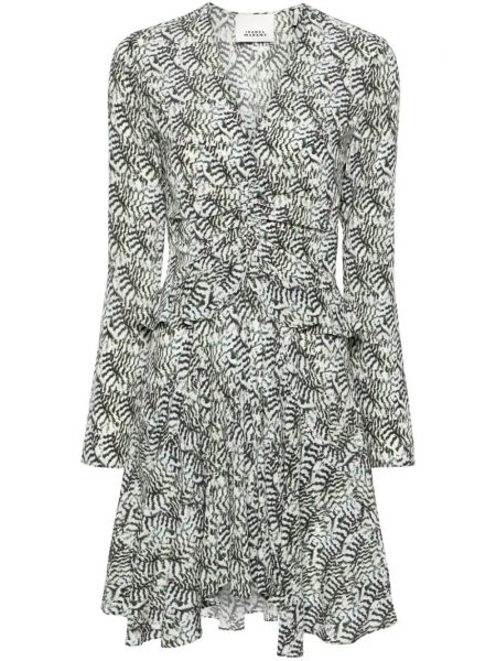 Mini šaty s potlačou s abstraktným vzorom Isabel Marant