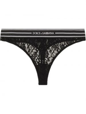 Spitzen tanga Dolce & Gabbana schwarz