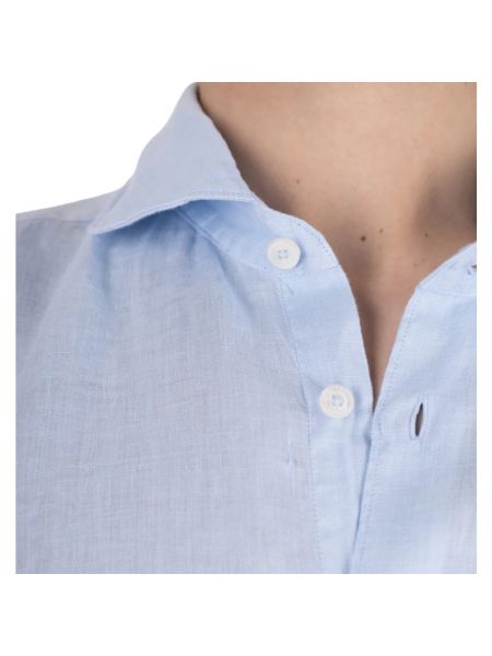Camisa de lino Altea azul