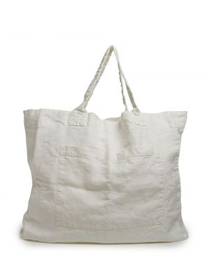 Ľanová nákupná taška Once Milano biela