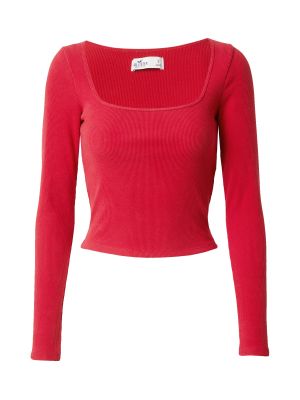 Marškinėliai ilgomis rankovėmis Hollister raudona