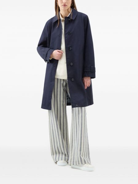 Mantel aus baumwoll Woolrich blau