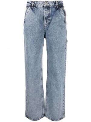 Voľné džínsy Moschino modrá