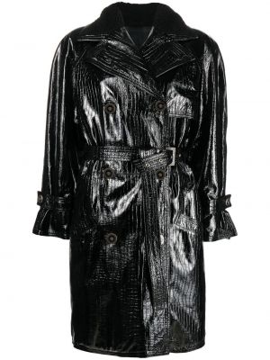 Kabát Versace Pre-owned, černá