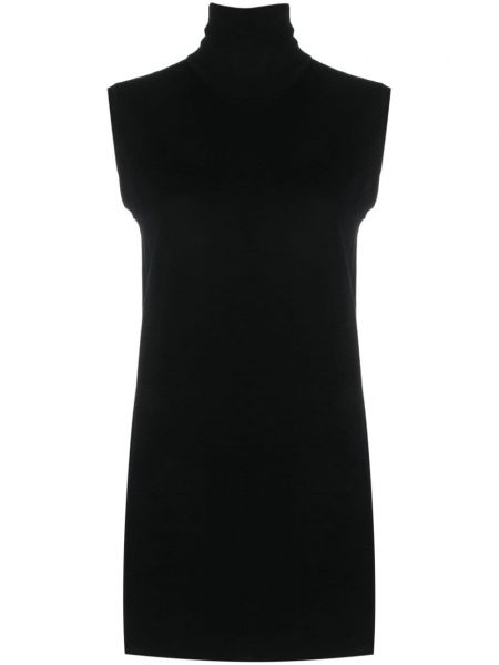 Μάλλινη φόρεμα Max Mara μαύρο