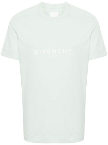 Pamučna majica s printom Givenchy zelena