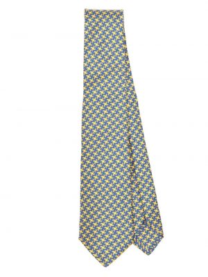 Svilena kravata s houndstooth uzorkom Kiton