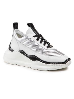 Sneakers Eva Longoria ezüstszínű