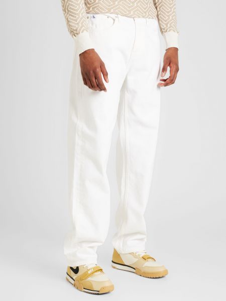 Blugi Calvin Klein Jeans alb