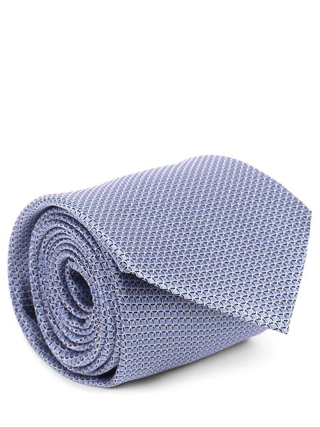 Шелковый галстук с принтом Ermenegildo Zegna голубой