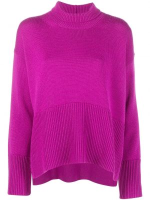 Sweter wełniany Dondup fioletowy