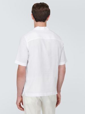 Camisa de algodón Sunspel blanco