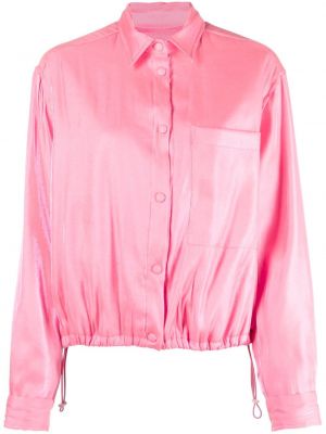 Σατέν πουκάμισο Forte_forte ροζ