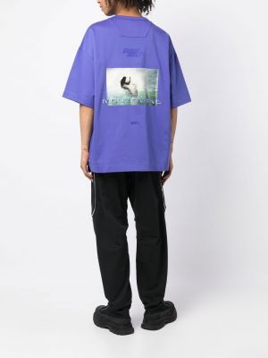 T-shirt aus baumwoll mit print Juun.j lila