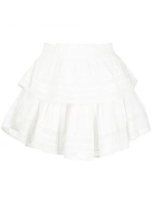 Bílé mini sukně bavlněné Loveshackfancy