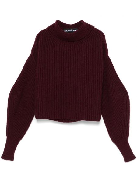 Kort sweater Andreadamo lilla