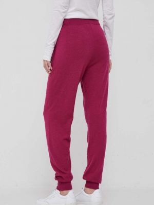 Pantaloni cu talie înaltă United Colors Of Benetton roz