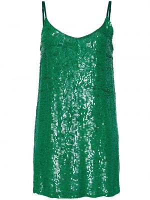 Κοκτέιλ φόρεμα με παγιέτες P.a.r.o.s.h. πράσινο