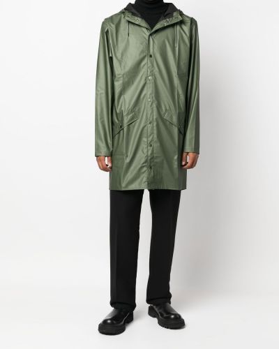 Kabát s kapucí Rains zelený