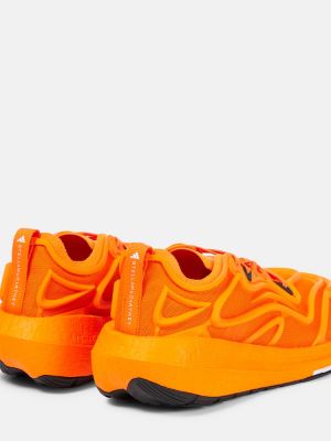 Sneakers in mesh con motivo a stelle Adidas By Stella Mccartney arancione
