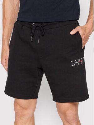 Shorts de sport Tommy Hilfiger noir