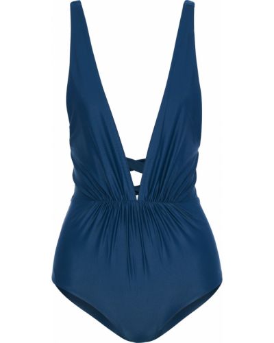 Strój kąpielowy koronkowy Tori Praver Swimwear, niebieski