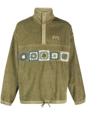 Pullover от рипсено кадифе Story Mfg. зелено