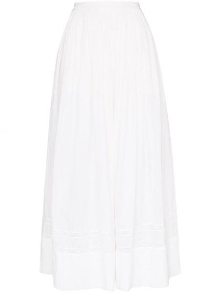 Falda larga Mimi Prober blanco