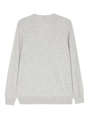 Kašmírový svetr s výstřihem do v Allude šedý