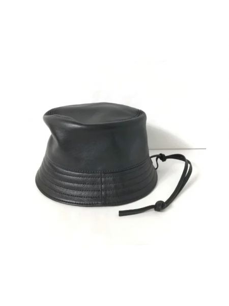 Sombrero de cuero Loewe Pre-owned negro