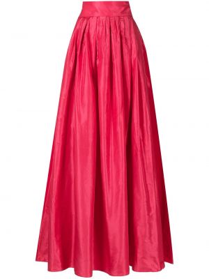Plisirana obleka Carolina Herrera roza