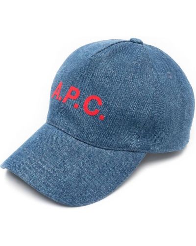 Trykt cap A.p.c. blå