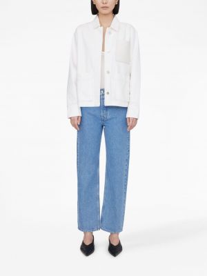 Veste en jean avec poches Anine Bing blanc