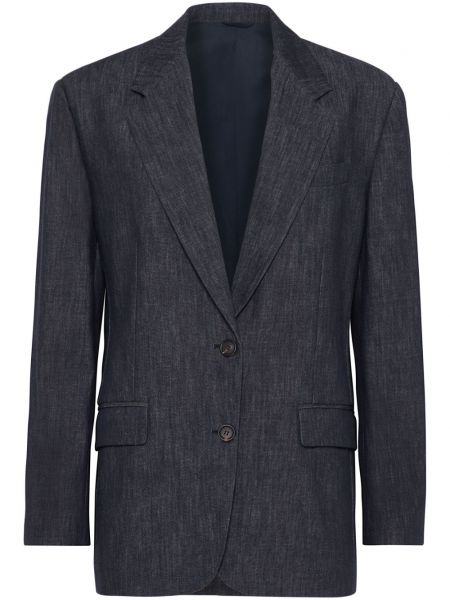 Langer blazer Brunello Cucinelli blau