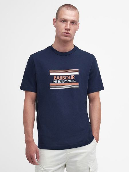 Camiseta manga corta Barbour azul