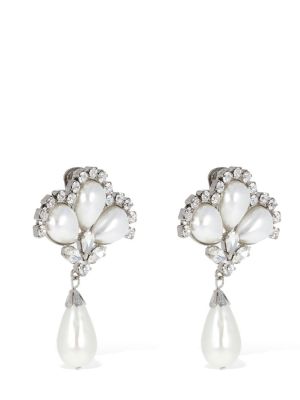 Náušnice s perlami Alessandra Rich stříbrné