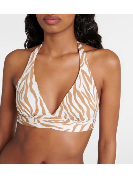 Bikini cu imagine cu model zebră Max Mara bej