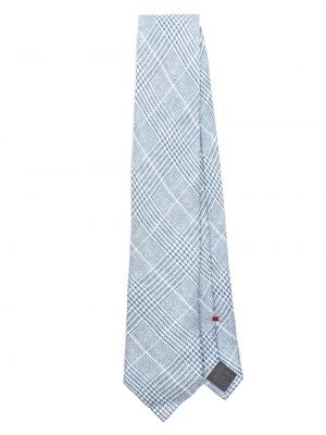 Λινή γραβάτα ζακάρ Brunello Cucinelli