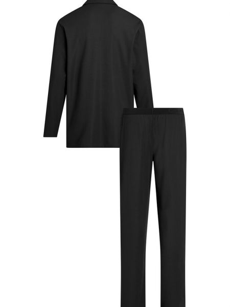 Хлопковая пижама из модала Calvin Klein черная