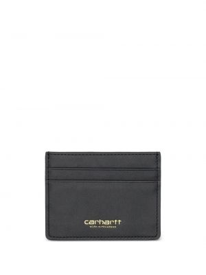 Kožená peňaženka Carhartt Wip čierna