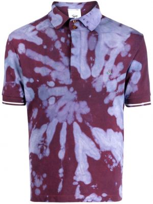 Kokvilnas polo krekls ar apdruku Stain Shade violets