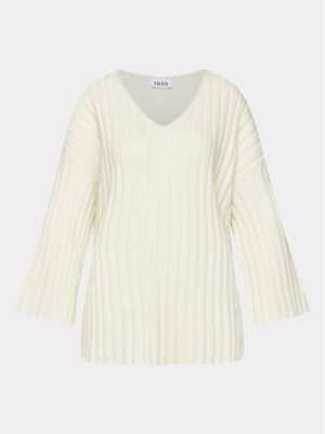 Oversize пуловер Edited бяло