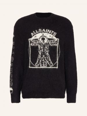 Sweter z alpaki Allsaints czarny