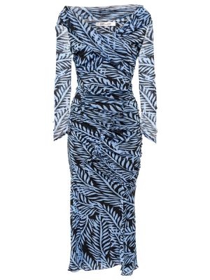 Midi šaty se síťovinou Diane Von Furstenberg