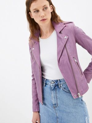 Кожаная куртка Iro, фиолетовая