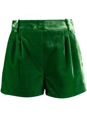 Zamatové šortky Ermanno Scervino zelená