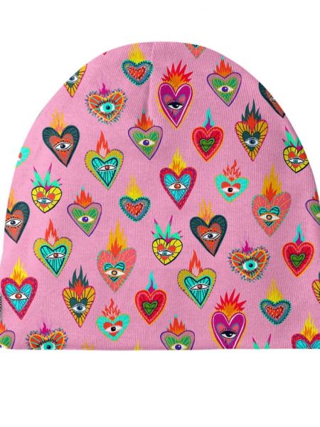 Σκούφος με μοτίβο καρδιά Mr. Gugu & Miss Go ροζ