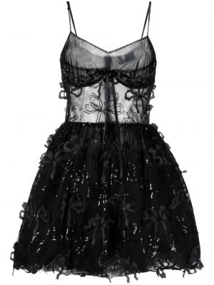 Průsvitné šaty Simone Rocha černé