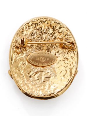 Broche plaqué or Chanel Pre-owned